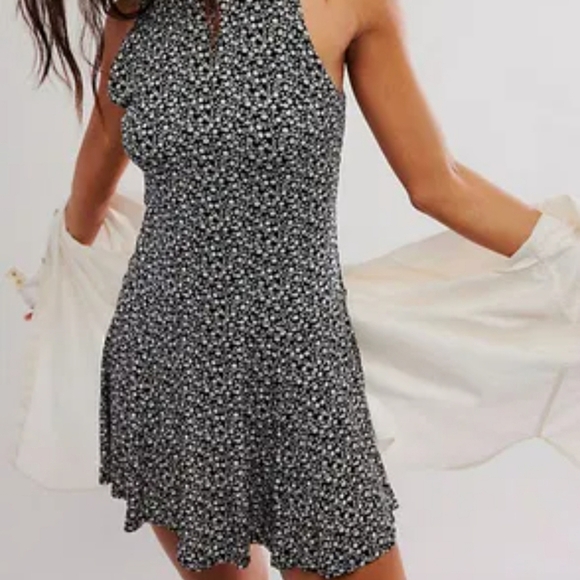 NWOT Free People Check It Mini Dress - Picture 1 of 8